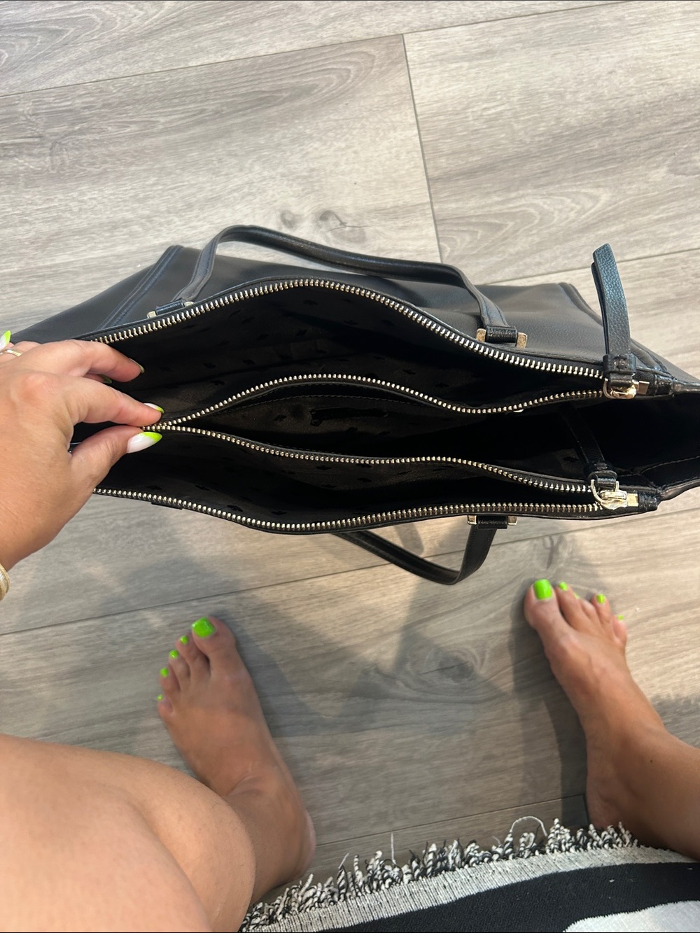 KATE SPADE | Patterson Drive Kona Tote Black Work Laptop Bag Briefcase | Large - Picture 12 of 14